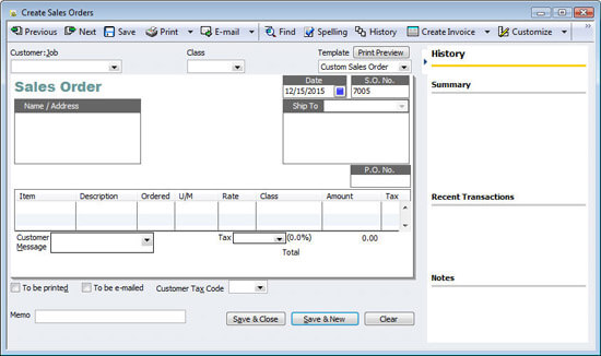 Sales Orders In Quickbooks Why When How