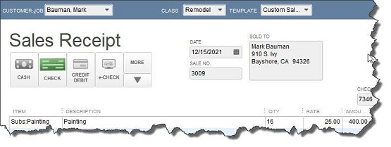 All About Sales Receipts In Quickbooks