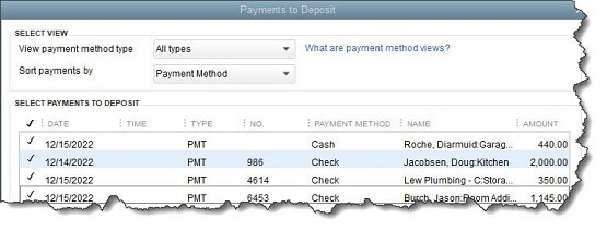 Dealing With Deposits In Quickbooks