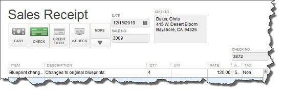 Receiving Payments In Quickbooks
