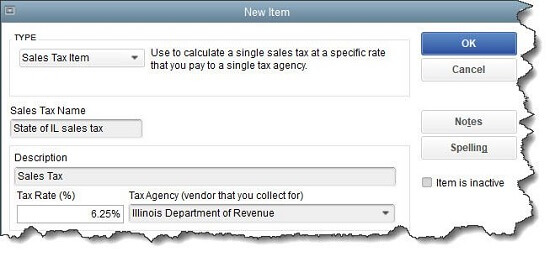 Setting Up Sales Taxes In Quickbooks Part 1