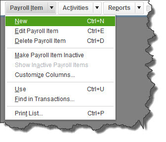 What Are Payroll Items In Quickbooks
